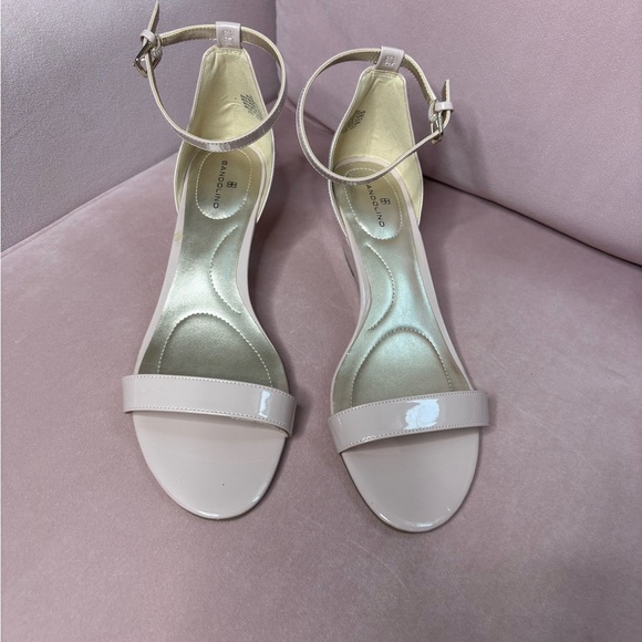 Bandolino Nude Blush Patent Ankle-Strap Sandals – Size 9M- New without Tags - Picture 1 of 4